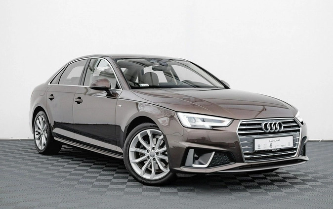 Audi A4 cena 114850 przebieg: 82336, rok produkcji 2019 z Wielichowo małe 742